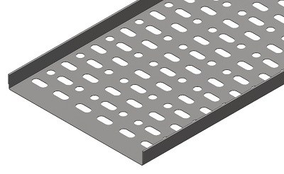 Cuarto Mirilla cable Bandeja Perforada BR -